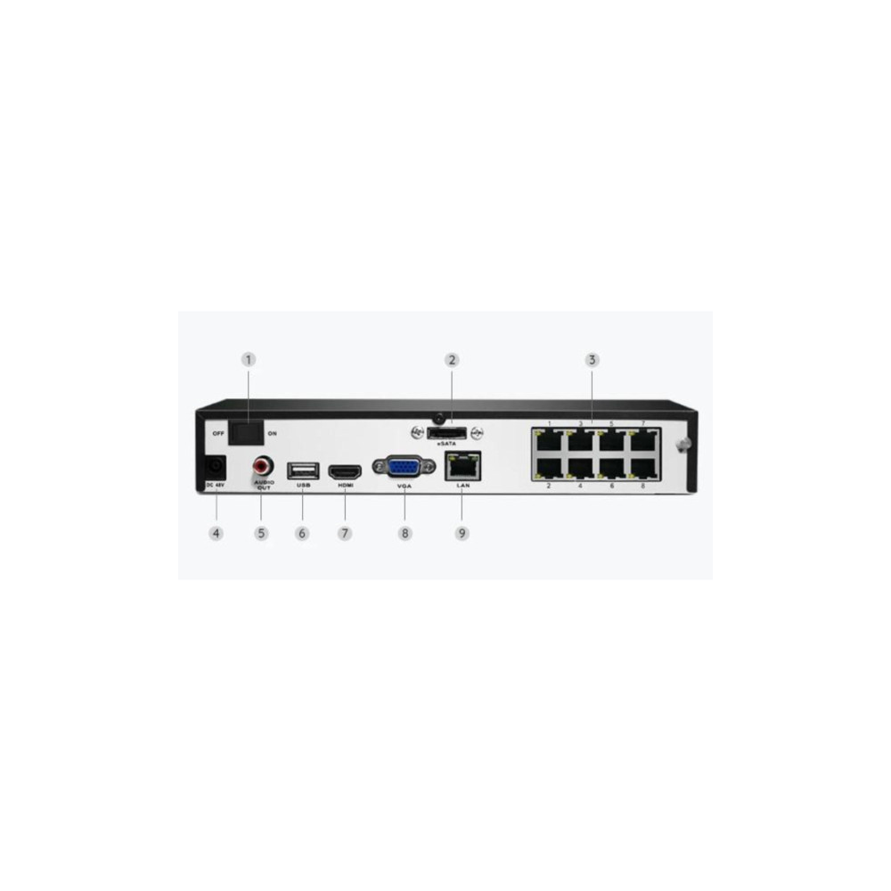 Rejestrator IP Reolink NVS8 8-kanałowy PoE
