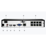 Rejestrator IP Reolink NVS8 8-kanałowy PoE