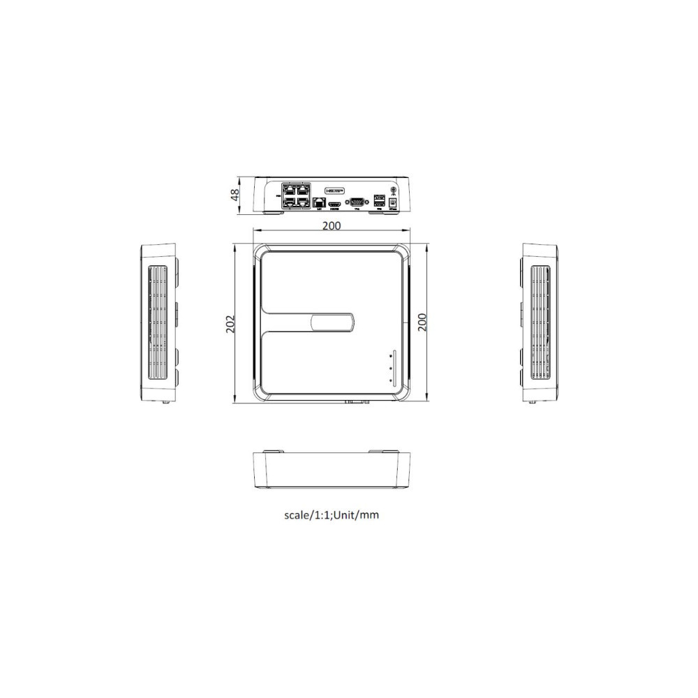 Rejestrator IP Hilook NVR-104H-D/4P(D) 4-kanałowy 5MP PoE