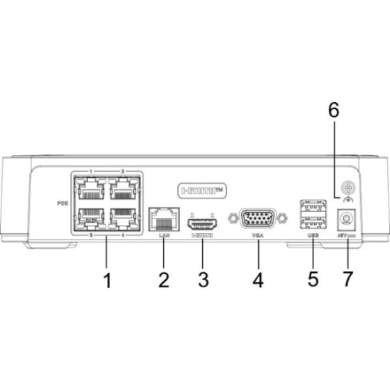 Rejestrator IP Hilook NVR-104H-D/4P(D) 4-kanałowy 5MP PoE