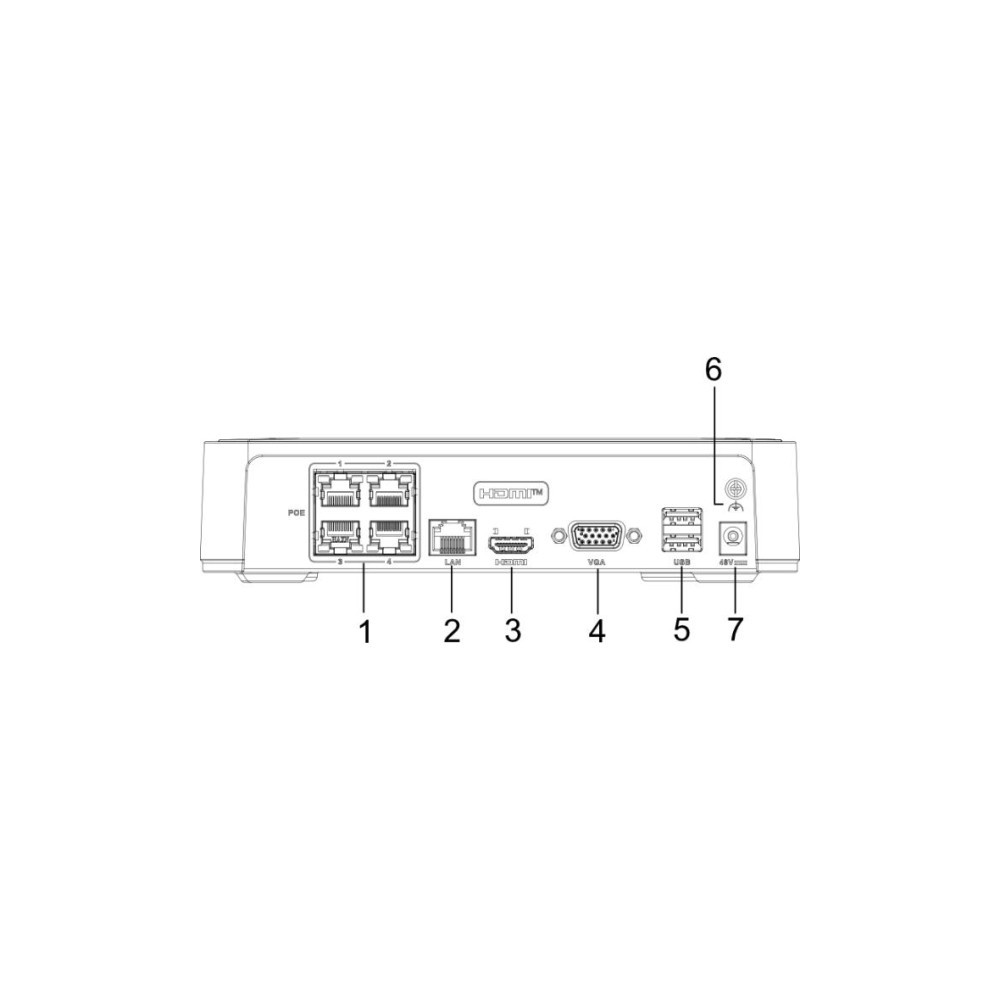 Rejestrator IP Hilook NVR-104H-D/4P(D) 4-kanałowy 5MP PoE