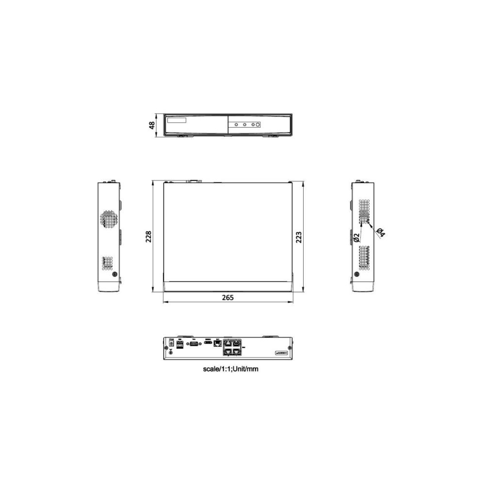 Rejestrator IP HIKVISION DS-7104NI-Q1/4P/M(D) PL