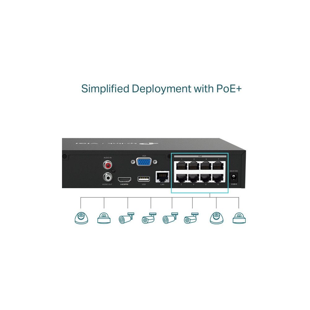 REJESTRATOR TP-LINK VIGI NVR1008H-8P