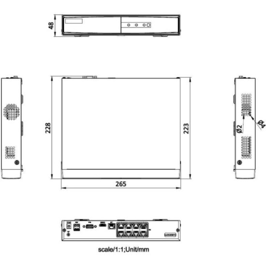 REJESTRATOR IP HIKVISION DS-7108NI-Q1/8P/M(STD)(D) PL