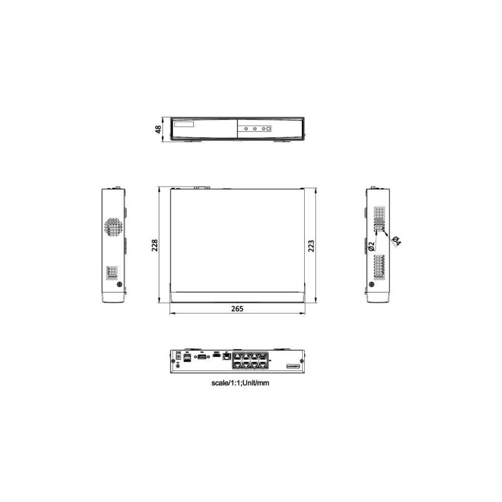 REJESTRATOR IP HIKVISION DS-7108NI-Q1/8P/M(STD)(D) PL