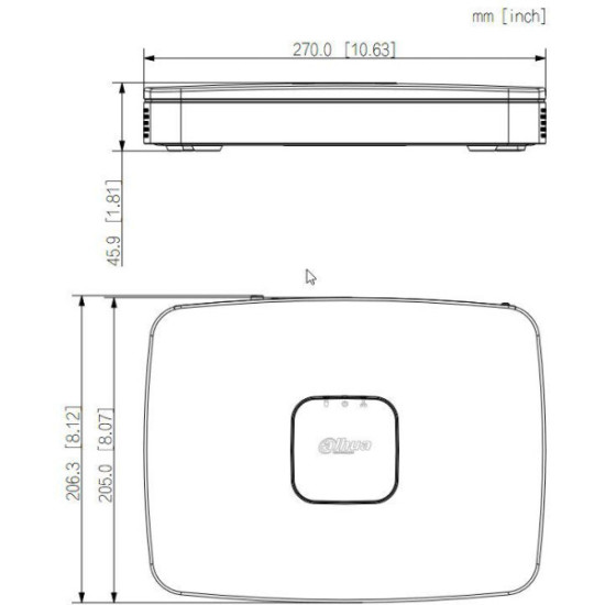 REJESTRATOR IP DAHUA NVR2108-8P-I2