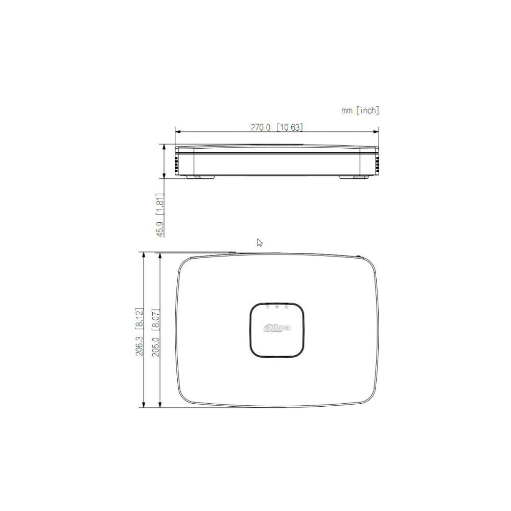 REJESTRATOR IP DAHUA NVR2108-8P-I2