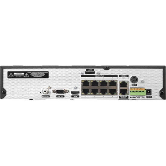 Rejestrator IP BCS Ultra BCS-U-NVR0802-A-4K-8P(6TB)