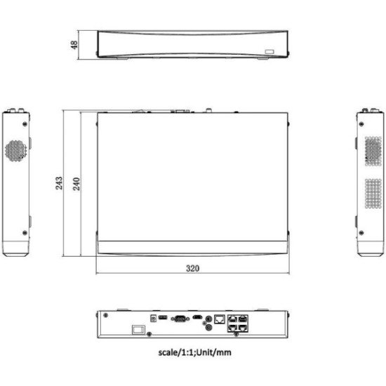 Rejestrator IP Hikvision DS-7604NXI-K1/4P D Alarm4+1 PL