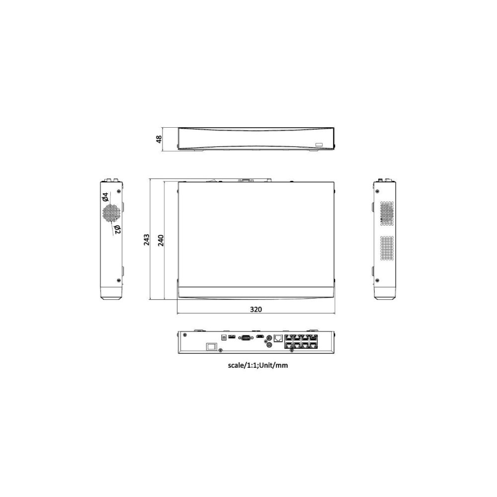 Rejestrator IP Hikvision DS-7608NXI-K1/8P D PL