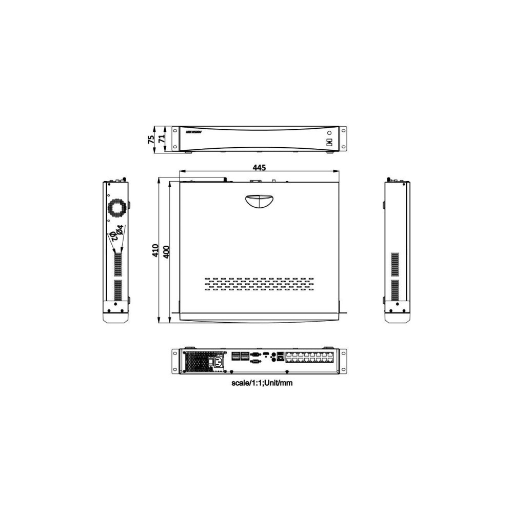 Rejestrator IP Hikvision DS-7732NXI-K4/16P D Alarm16+9 PL