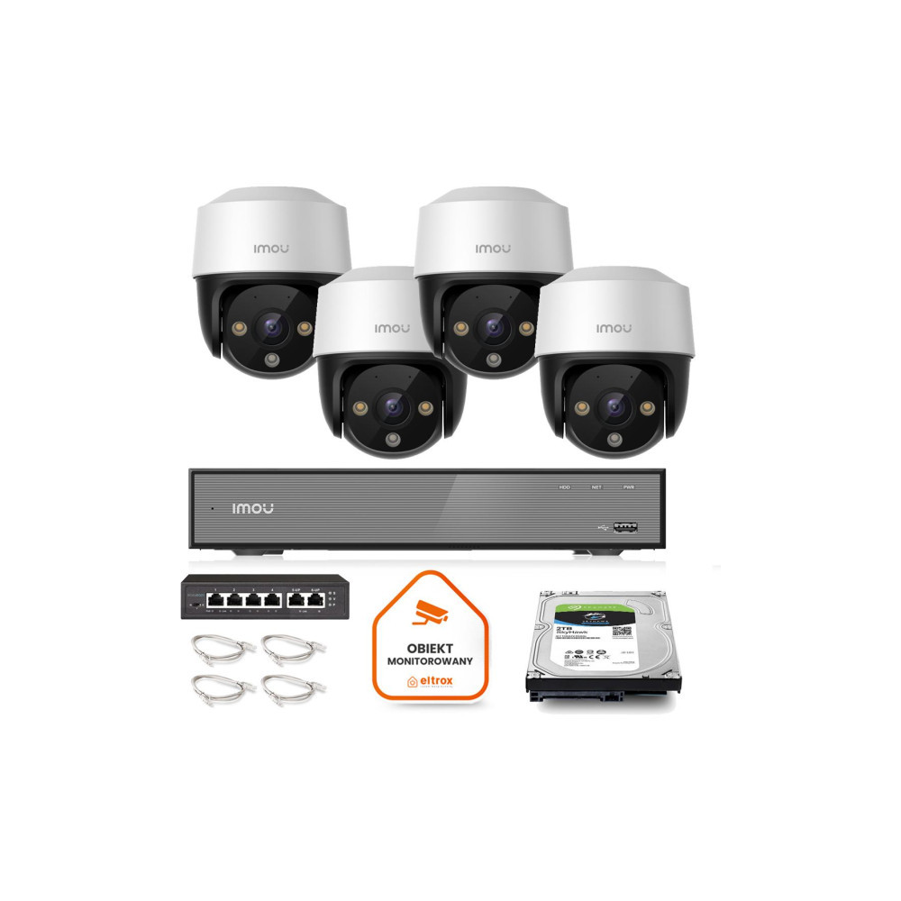 Zestaw monitoringu Imou 4x kamera Cruiser 4MP POE 