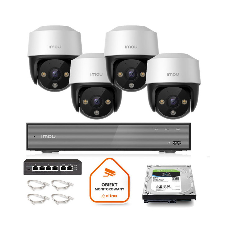 Zestaw monitoringu Imou 4x kamera Cruiser 4MP POE 