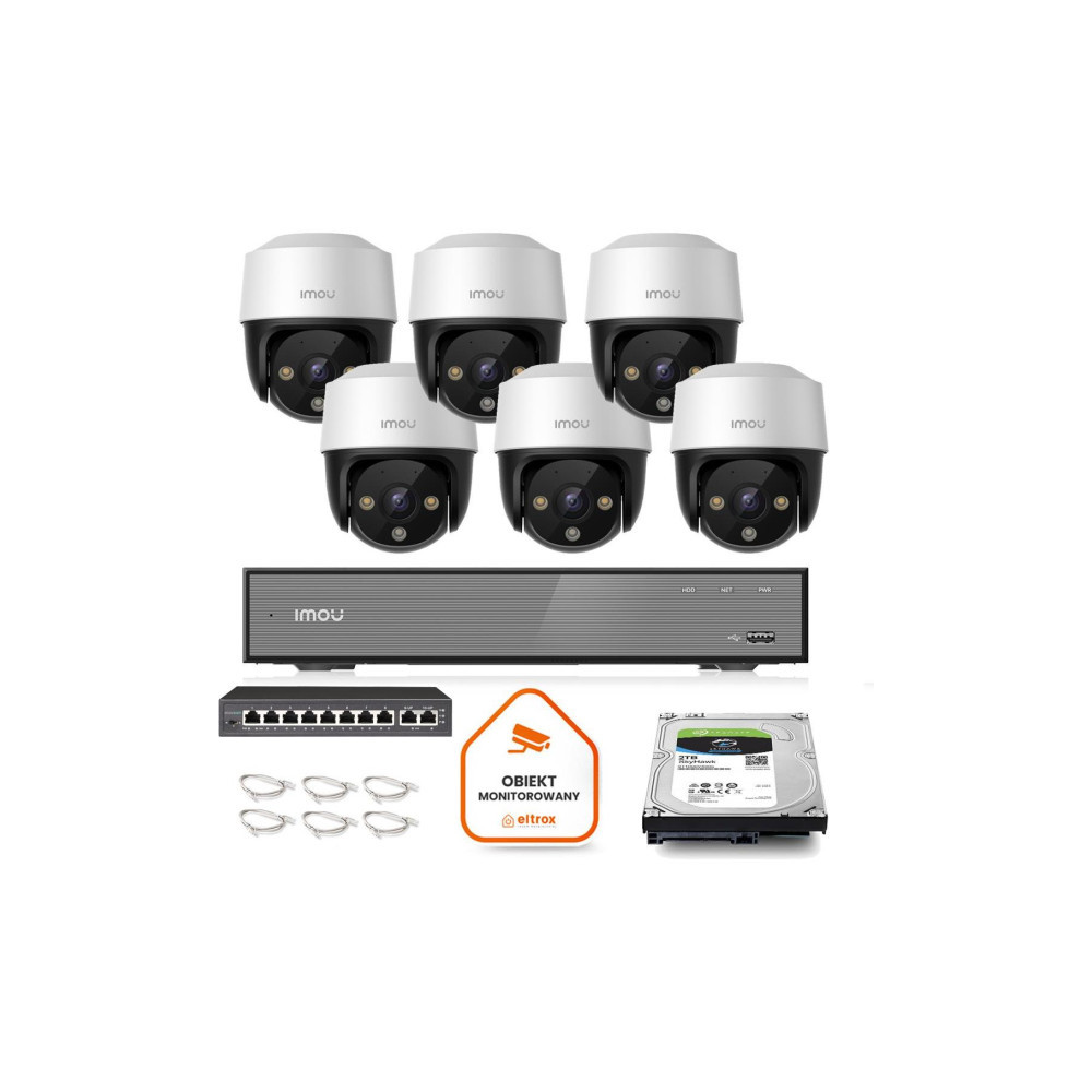 Zestaw monitoringu Imou 6x kamera Cruiser 4MP POE