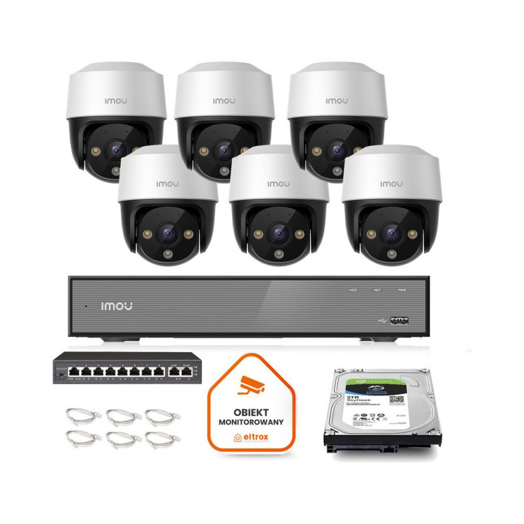 Zestaw monitoringu Imou 6x kamera Cruiser 4MP POE