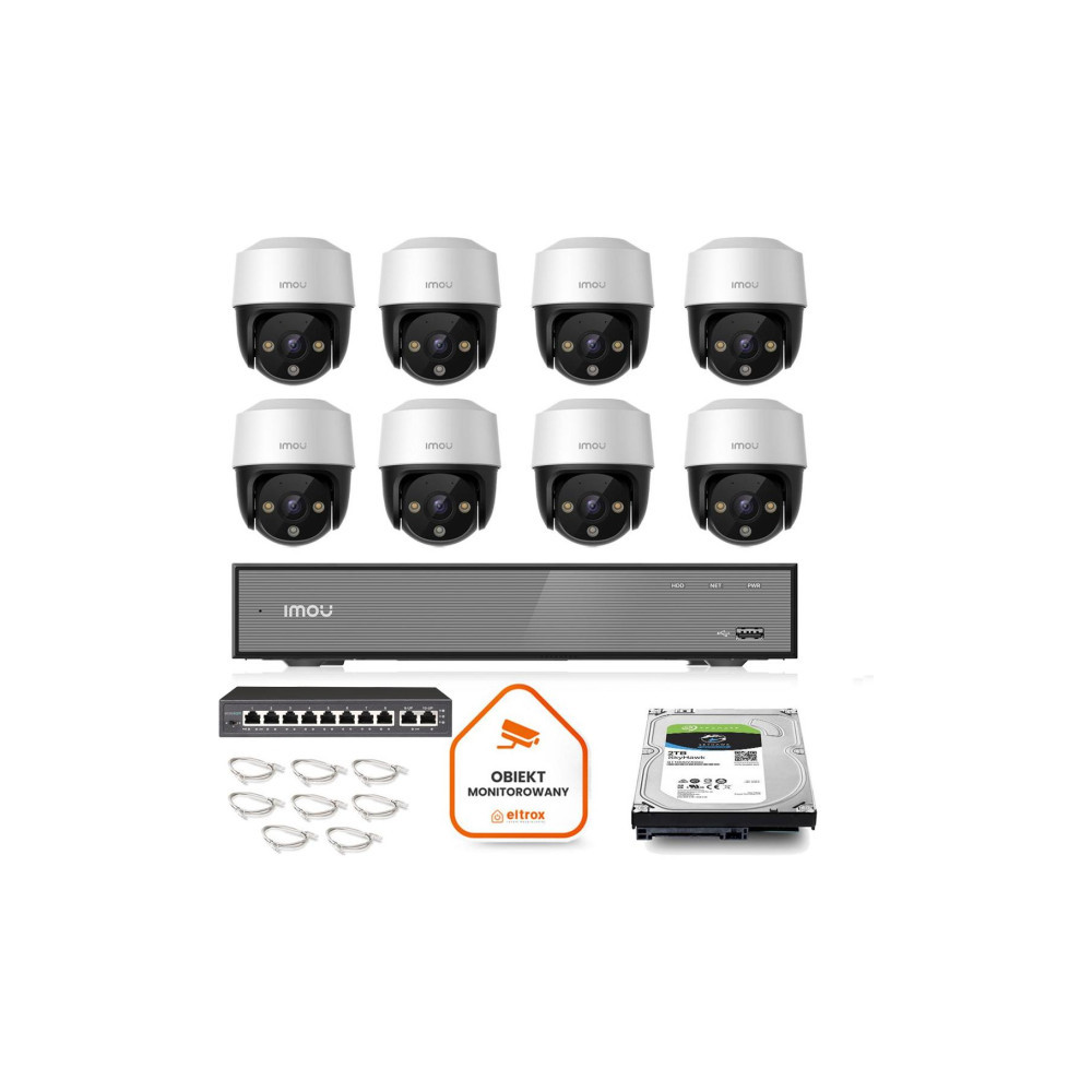 Zestaw monitoringu Imou 8x kamera Cruiser 4MP POE
