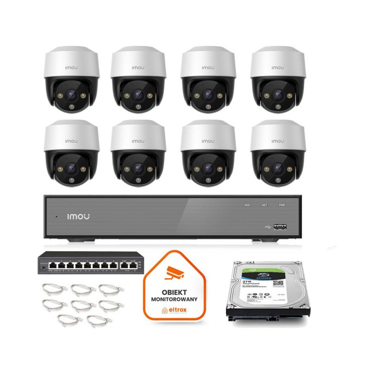Zestaw monitoringu Imou 8x kamera Cruiser 4MP POE