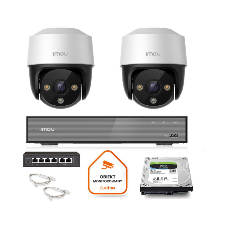 Zestaw monitoringu Imou 2x kamera IP Cruiser 4MP POE 