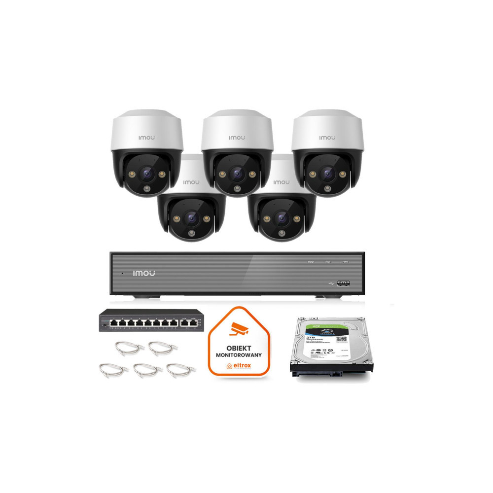 Zestaw monitoringu Imou 5x kamera Cruiser 4MP POE