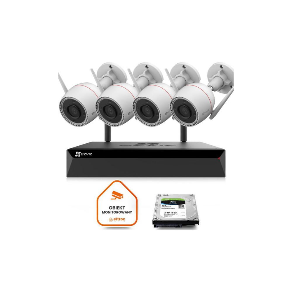 Zestaw do monitoringu Wi-Fi EZVIZ 4x H3c 2K+ 4MP