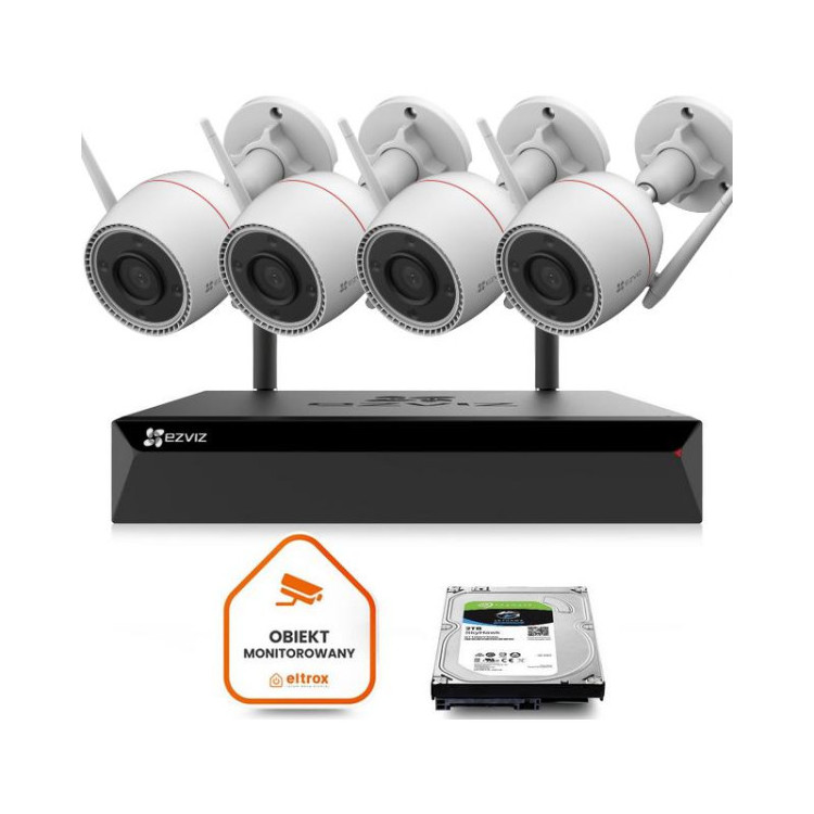 Zestaw do monitoringu Wi-Fi EZVIZ 4x H3c 2K+ 4MP
