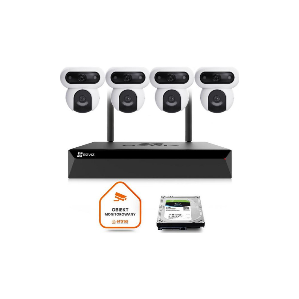 Zestaw do monitoringu Wi-Fi EZVIZ 4x H90 4MP+4MP