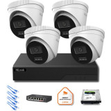 Zestaw monitoringu IP Hilook 4x IPC-T280HA-LU 8MP Smart-hybrid Light