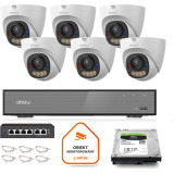 Zestaw monitoringu Imou 6x kamera IPC-PS8D-5V0-0280B 5MP kopułka PoE 