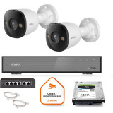 Zestaw monitoringu Imou 2x kamera IPC-PS3E-5M0-0280B 5MP tuba POE