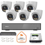 Zestaw monitoringu Imou 6x kamera IPC-PS8D-3V0 3MP kopułka PoE  