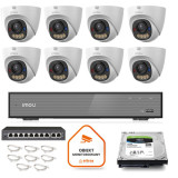 Zestaw monitoringu Imou 8x kamera IPC-PS8D-3V0 3MP kopułka PoE  