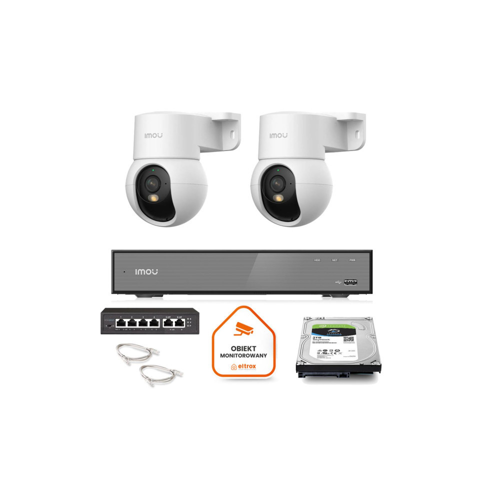 Zestaw monitoringu Imou 2x kamera IPC-PS2M-5R1 5MP PT PoE