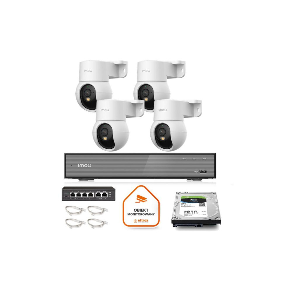 Zestaw monitoringu Imou 4x kamera IPC-PS2M-5R1 5MP PT PoE