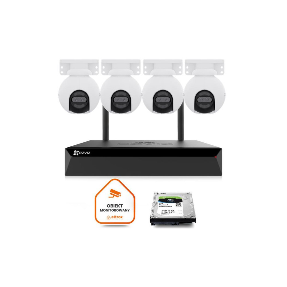 Zestaw do monitoringu Wi-Fi EZVIZ 4x H80x Dual 4K 8MP+2MP 4mm