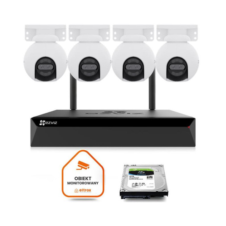 Zestaw do monitoringu Wi-Fi EZVIZ 4x H80x Dual 4K 8MP+2MP 4mm