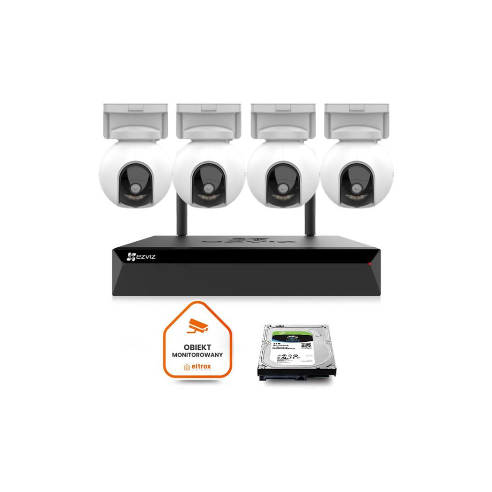 Zestaw do monitoringu Wi-Fi EZVIZ 4x HB8 2K+ (4MP) typ-C