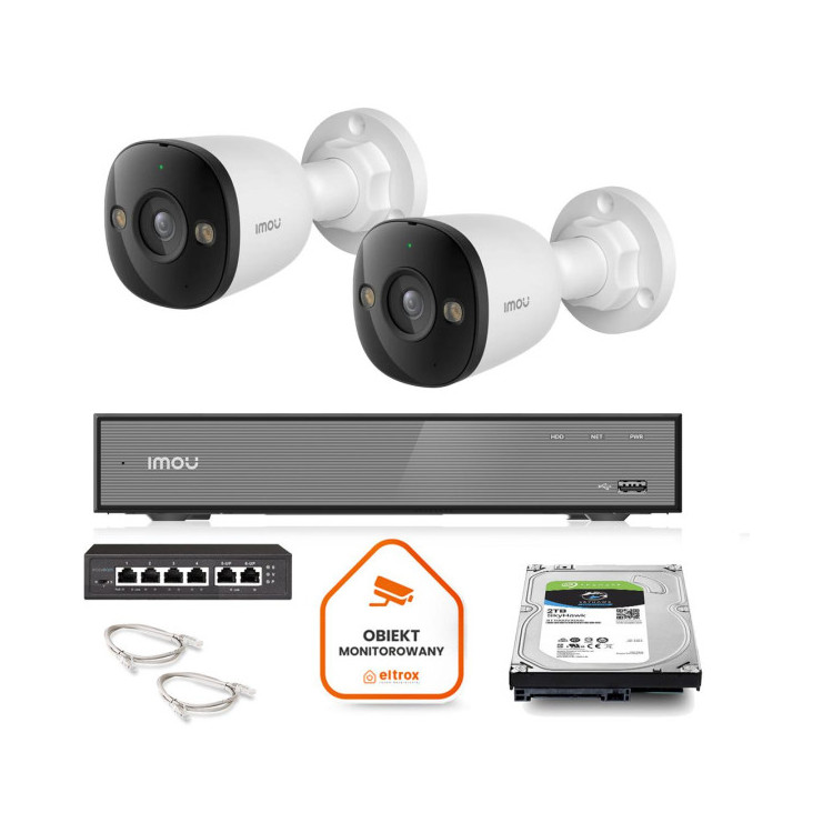 Zestaw monitoringu Imou 2x kamera PS3E-8Q0 8MP POE