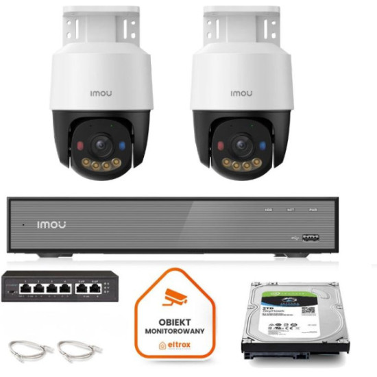 Zestaw Imou PoE 2x kamera IPC-PS7FP-5M0 5MP PT