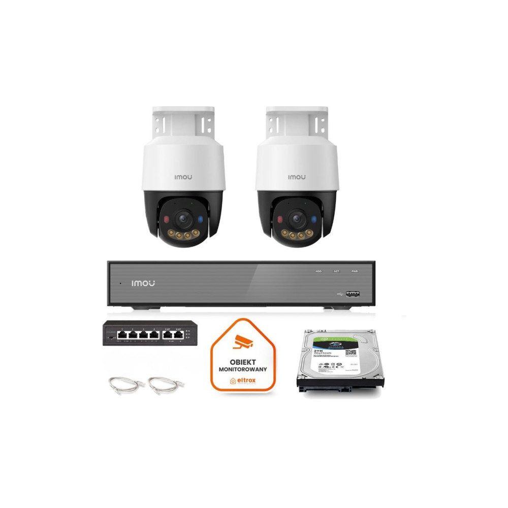 Zestaw Imou PoE 2x kamera IPC-PS7FP-5M0 5MP PT