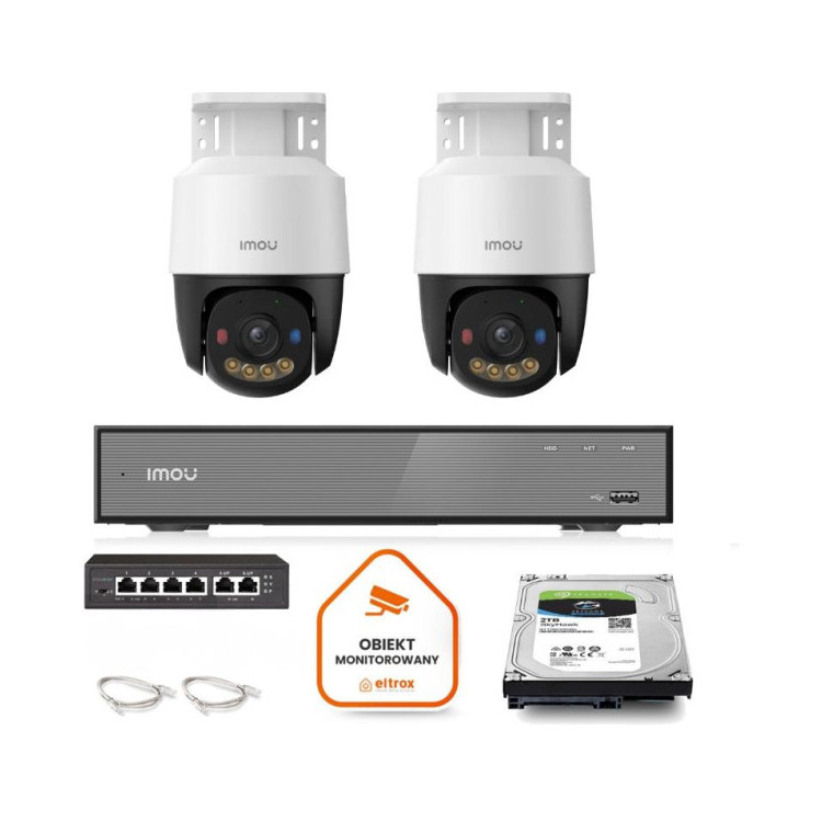 Zestaw Imou PoE 2x kamera IPC-PS7FP-5M0 5MP PT