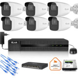 Zestaw monitoringu Hilook 6x kamera IPC-B440H(4mm)(C) z dyskiem 2TB
