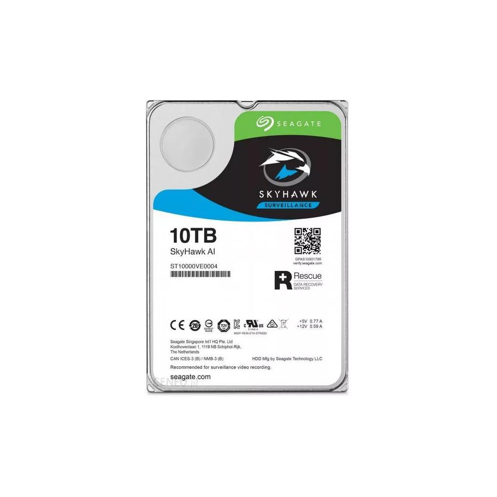 DYSK HDD Seagate SkyHawk AI ST10000VE001 10TB