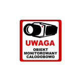 NAKLEJKA OBIEKT MONITOROWANY 10x10 8332