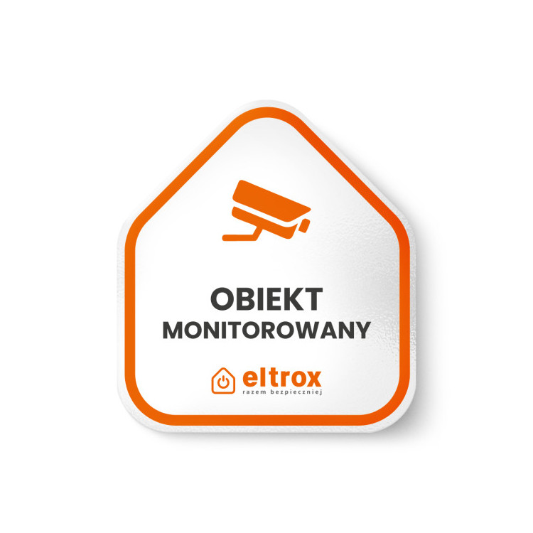 Naklejka obiekt monitorowany mała Eltrox