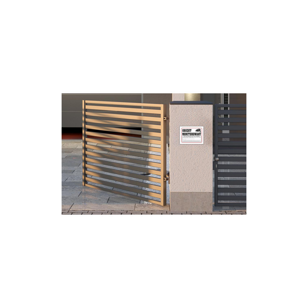 Tabliczka PCV Obiekt Monitorowany z RODO 35x25 cm