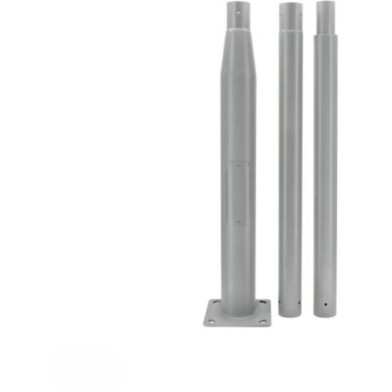 Słup oświetleniowy BEMKO składany 3 m 160×160 mm fi 60 mm szary