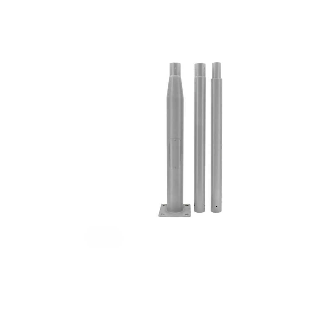 Słup oświetleniowy BEMKO składany 3 m 160×160 mm fi 60 mm szary