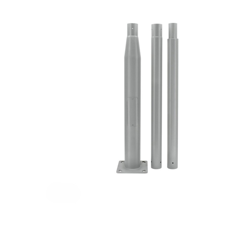 Słup oświetleniowy BEMKO składany 3 m 160×160 mm fi 60 mm szary