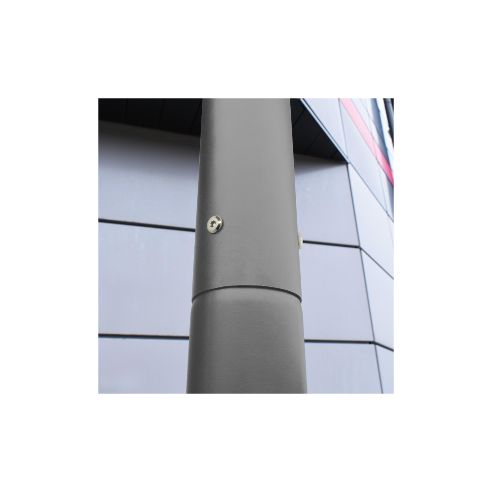 Słup oświetleniowy BEMKO składany 3 m 160×160 mm fi 60 mm szary