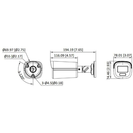KAMERA 4W1 HIKVISION DS-2CE12DF3T-LFS(2.8mm)(O-STD)